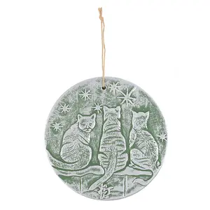 Silver Wish Upon A Star Terracotta Plaque by Lisa Parker