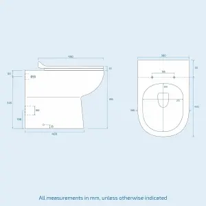 Nes Home Debra White 1100 mm P-Shaped Vanity Unit Right Hand Sink and Toilet Bathroom Furniture