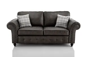 Oakland Faux Leather 3 Seater Sofa