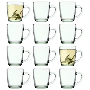 Pasabahce Aware Basic Recycled Glass Mugs - 340ml - Green - Pack of 12