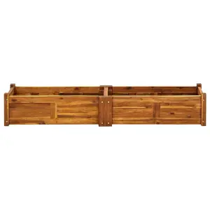 Berkfield Garden Raised Bed Acacia Wood 150x30x25 cm