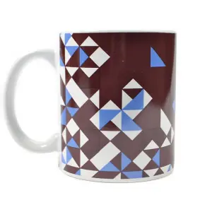 West Ham United FC Particle Mug Claret Red/White (One Size)