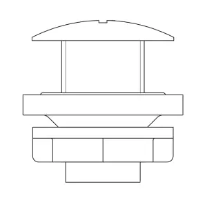 Flomasta Plastic Round Threaded Blanking plug ½"