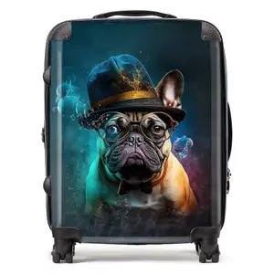 French Bulldog Splashart Suitcase - Large