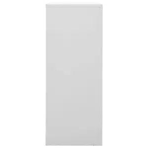 Berkfield Office Cabinet Light Grey 90x40x102 cm Steel