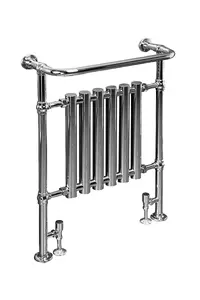 Rinse Traditional Victorian 952x659mm Heated Towel Rail Bathroom Radiator Chrome