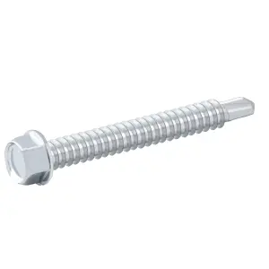 Diall Hex Zinc-plated Carbon steel Screw (Dia)5.5mm (L)50mm, Pack of 100