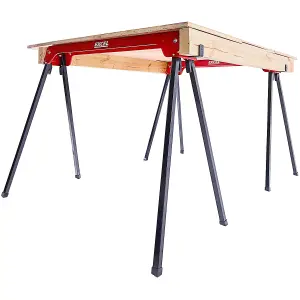 Excel Steel Sawhorse Heavy Duty Twin Pack 500kg Capacity