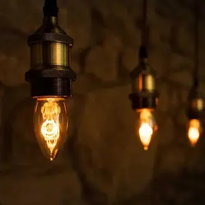 2w B15 Vintage Edison High CRI Candle LED Light Bulb 1800K T-Spiral Filament Dimmable - SE Home