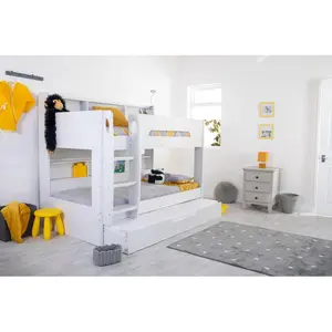 Eakes Single (3') Standard Bunk Bed with Trundle