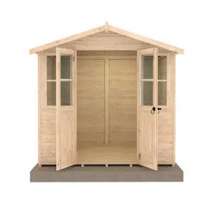 Shire Haddon 7x5ft Summerhouse with 12mm T&G Cladding and double doors