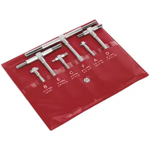 6 Piece Telescopic Bore Gauge Set - Diameter Measurement - Spring Loaded Plunger