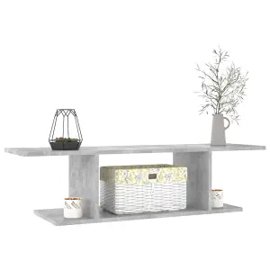 Berkfield Wall Mounted TV Cabinet Concrete Grey 103x30x26.5 cm