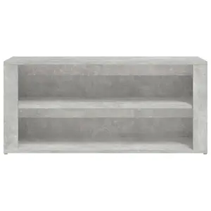 Berkfield Shoe Rack Concrete Grey 100x35x45 cm Engineered Wood