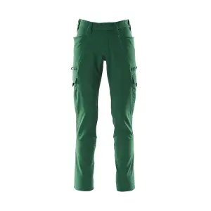 Mascot Accelerate Ultimate Stretch Trousers with Thigh Pockets - Green   (30.5) (Leg Length - Regular)