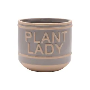 Country Living Set of 2 Ceramic Planters Mum's Garden & Plant Lady