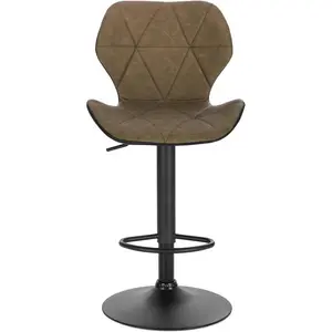 Parrett Swivel Adjustable Height Stool (Set of 2) Dark Brown