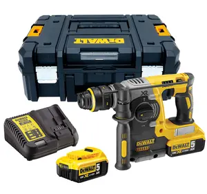 Dewalt DCH273P2 18v XR SDS+ Brushless Rotary Hammer Drill 2 x 5.0Ah +Chuck +Bits