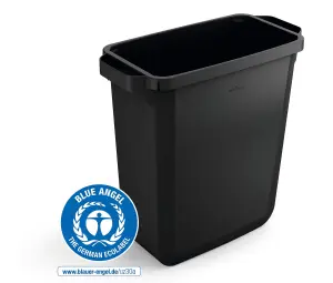 Durable DURABIN ECO 60L Rectangular - Strong Waste Recycling Bin - Black