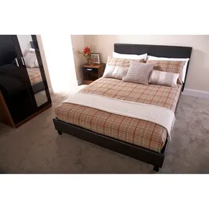 Morgana Upholstered Bed Frame Black / Small Double (4')