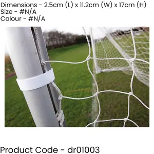 24 PACK - 12 Inch Fabric Football Net Fasteners Straps - Wrap Around Post Holder