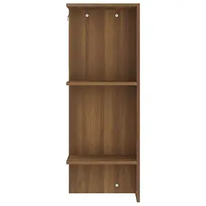 Berkfield Hallway Cabinet Brown Oak 97.5x37x99 cm Engineered Wood