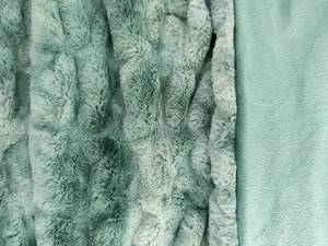 Home Curtains Aspen Faux Fur Super Soft Throw/Blanket 130x150cm Green