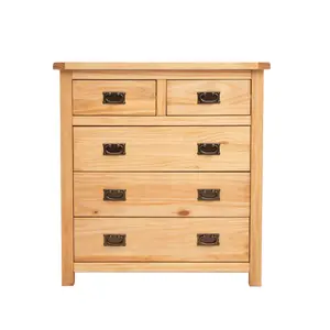 Lugo 5 Drawer Chest of Drawers Bras Drop Handle