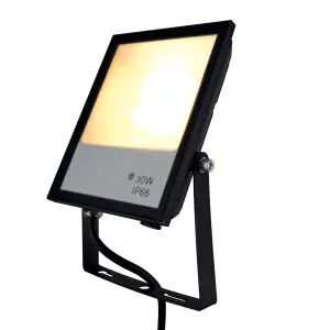 TCP Smart Outdoor Floodlight RGBCCT Adjustable Colour and Temperature Weatherproof Design for Versatile Outdoor Lighting