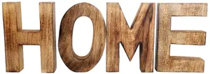 HOME         Wooden         Letters         Sign