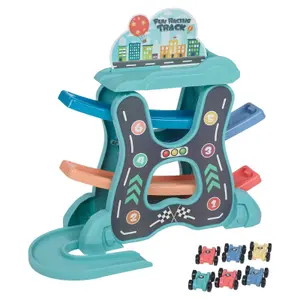 URBNLIVING Kids Toys Car Helter Skelter Adventure Race Track Interactive Game Set Age 3+ Yr