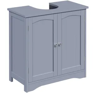 Yaheetech Grey Freestanding Bathroom Under Sink Cabinet