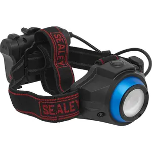 Hands-Free Head Torch Spotlight - 3W COB LED - Auto Sensor - Battery Powered