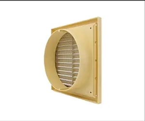 Blauberg Plastic Vented Fixed Blade Air Ventilation Louvred Grille - 125mm Cotswold Stone