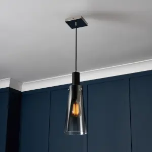 Litecraft Visconte Atrani Black Ombre Ceiling Pendant