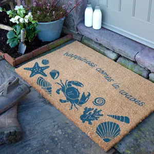 Happiness Comes In Waves Doormat (90 x 60cm)