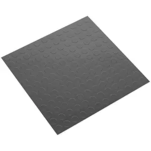 16 Pack Peel and Stick Silver Coin Vinyl Floor Tiles - Durable and Stylish