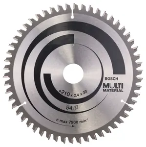 Bosch Professional Multi Material Circular Saw Blade - 210mm x 30mm x 2.4mm, 54 Teeth