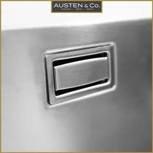 Austen & Co. Garda Double Bowl Reversible Inset Or Undermount Stainless Steel Kitchen Sink