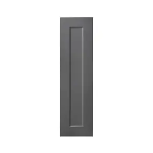 GoodHome Artemisia Matt graphite Classic shaker Tall wall Cabinet door (W)250mm (H)895mm (T)18mm