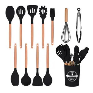 Yaheetech 12 Piece Cooking Utensil Set Black