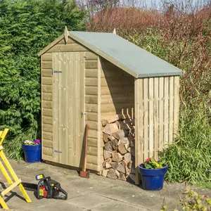 Rowlinson 4x3 Oxford Shed with Lean To