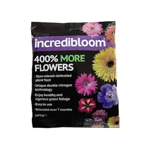 Peat Free Garden Compost - incredipeatfree - 70 Litre Bag + 210g Sachet Incredibloom Plant Feed x 1