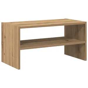 Berkfield Shoe Rack Stackable Artisan Oak 60x30x30.5 cm