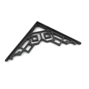 Oakcrafts - Pair of Art Deco Cast Iron Shelf Bracket - 175mm x 175mm