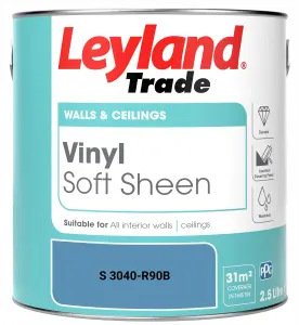 Leyland Trade Vinyl Soft Sheen Walls & Ceilings Emulsion Paint (S 3040-R90B) - 2.5L