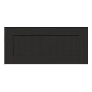 GoodHome Verbena Matt charcoal Shaker Drawer front, bridging door & bi fold door 800mm