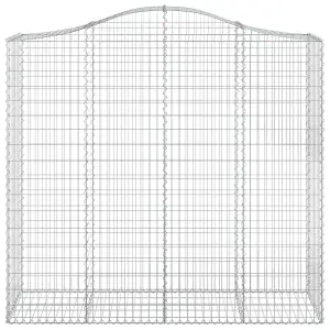 Berkfield Arched Gabion Basket 200x50x180/200 cm Galvanised Iron