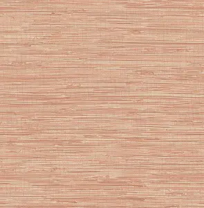 NuWallpaper NUS3339 Tibetan Grasscloth Peel & Stick Wallpaper, Spice