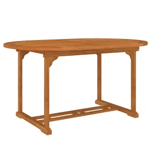 Berkfield Garden Table 200x100x75 cm Solid Wood Eucalyptus